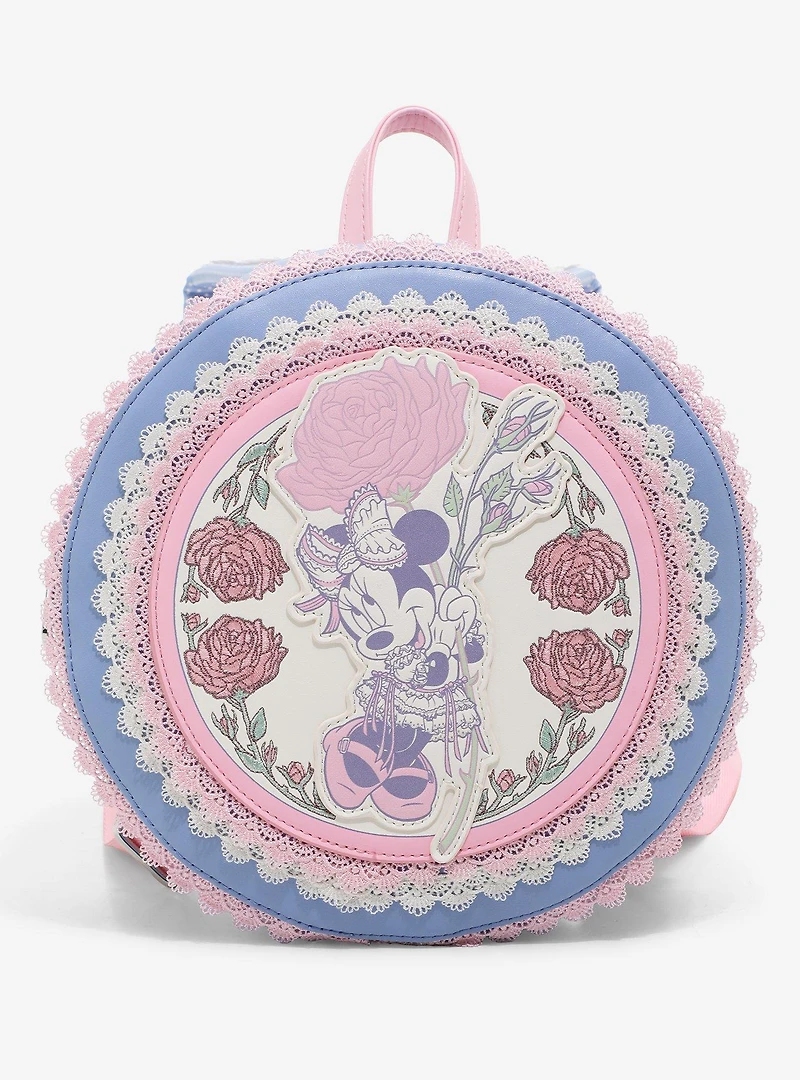 Loungefly Disney Minnie Mouse Floral Lace Mini Backpack