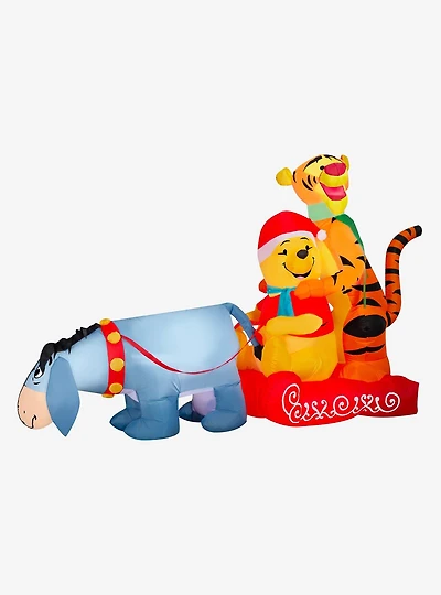 Disney Winnie the Pooh in Sledding Scene Airblown