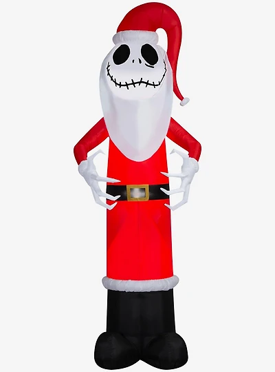 Disney Nightmare Before Christmas Giant Jack in Santa Outfit Airblown