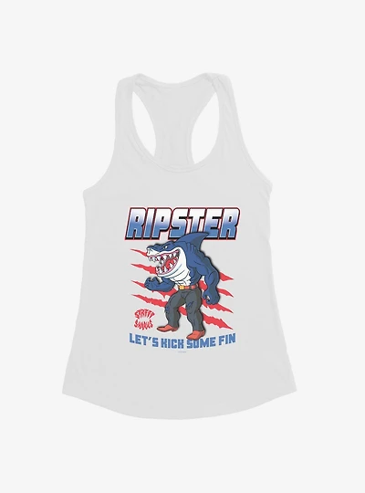 Street Sharks Ripster Let's Kick Some Fin Womens Tank Top