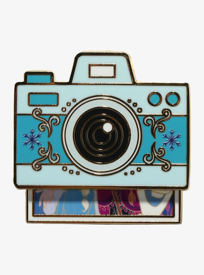 Disney Frozen Anna & Elsa Instant Camera Enamel Pin