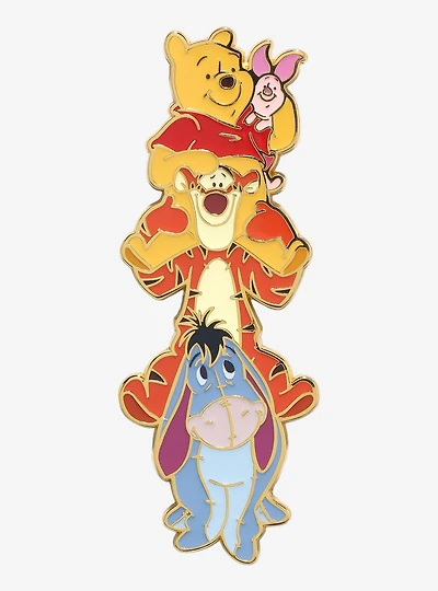 Disney Winnie the Pooh Stacked Characters Enamel Pin