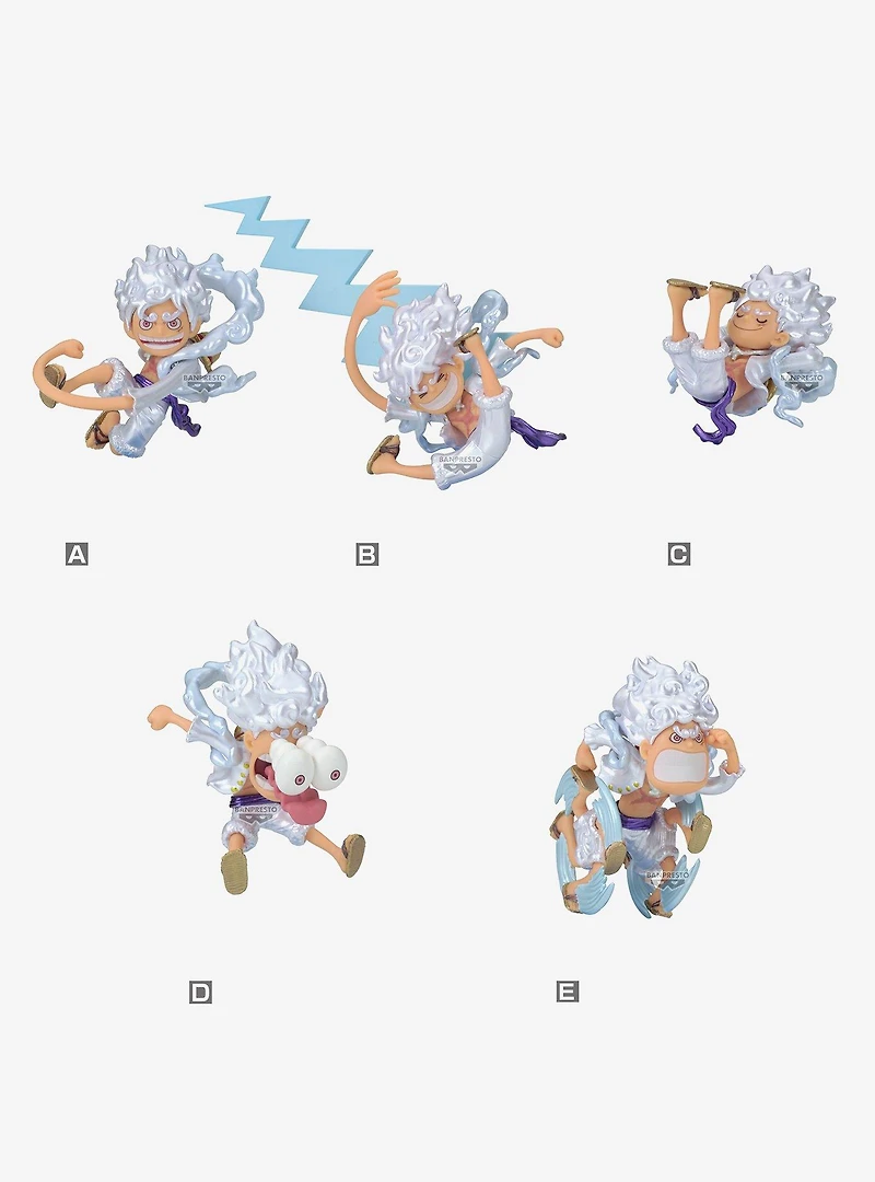 Banpresto One Piece World Collectable Figure Monkey D. Luffy Gear Blind Box Figure (Special Metallic Color Ver.)