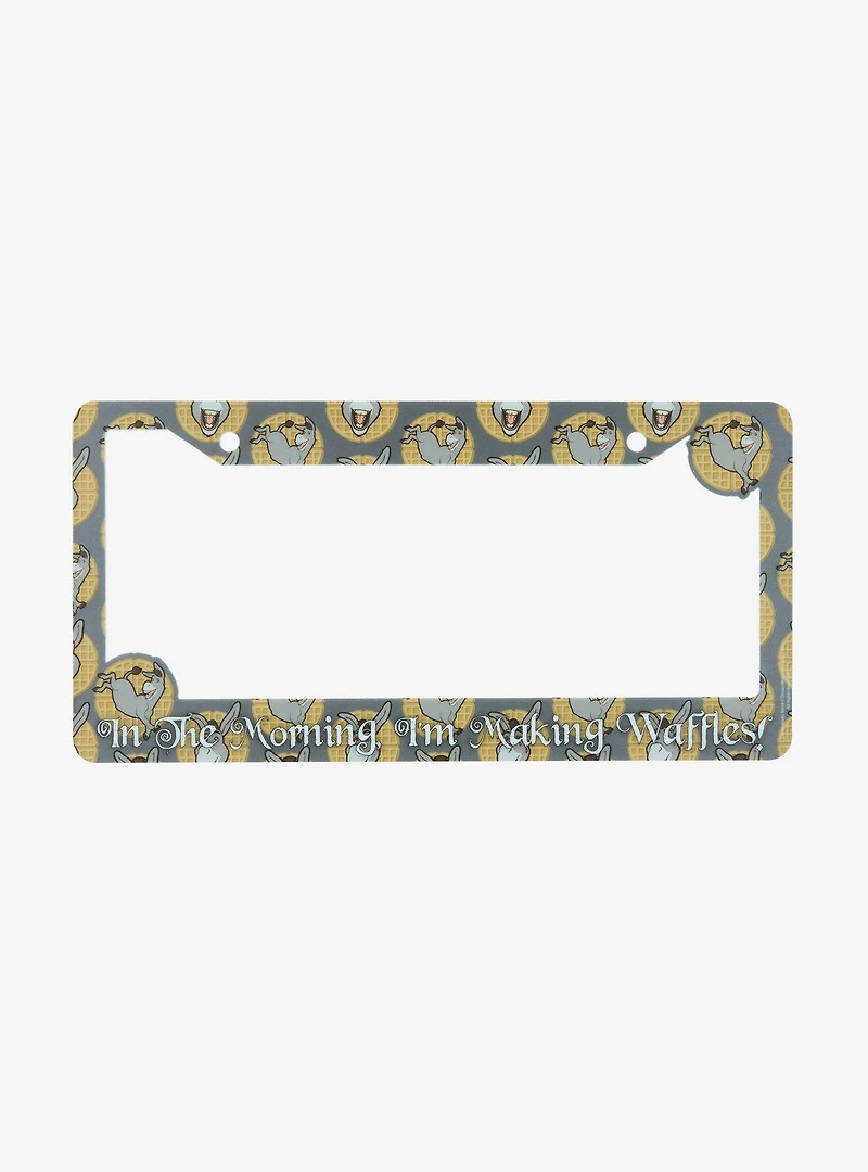 DreamWorks Shrek Donkey Waffles Allover Print License Plate Frame - BoxLunch Exclusive