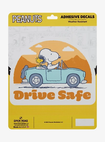Peanuts Snoopy Drive Safe Auto Decal