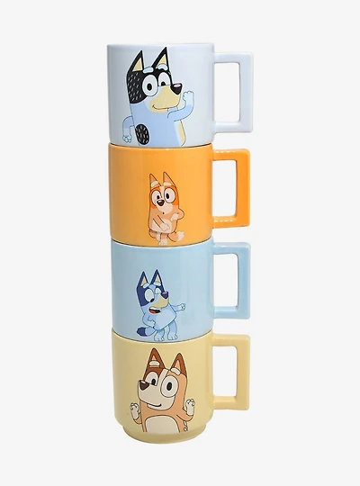 Bluey Heeler Family Stacking Mug Set - BoxLunch Exclusive