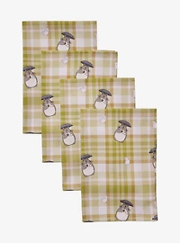 Studio Ghibli® My Neighbor Totoro Plaid Totoro Allover Print Cloth Napkin Set - BoxLunch Exclusive