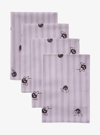 Studio Ghibli® Spirited Away Soot Sprites Striped Cloth Napkin Set - BoxLunch Exclusive
