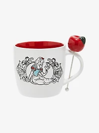 Disney Snow White and the Seven Dwarfs Portrait Mug with Apple Stirrer
