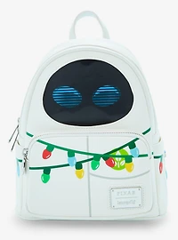 Loungefly Disney Pixar WALL-E EVE Christmas Lights Lenticular Mini Backpack