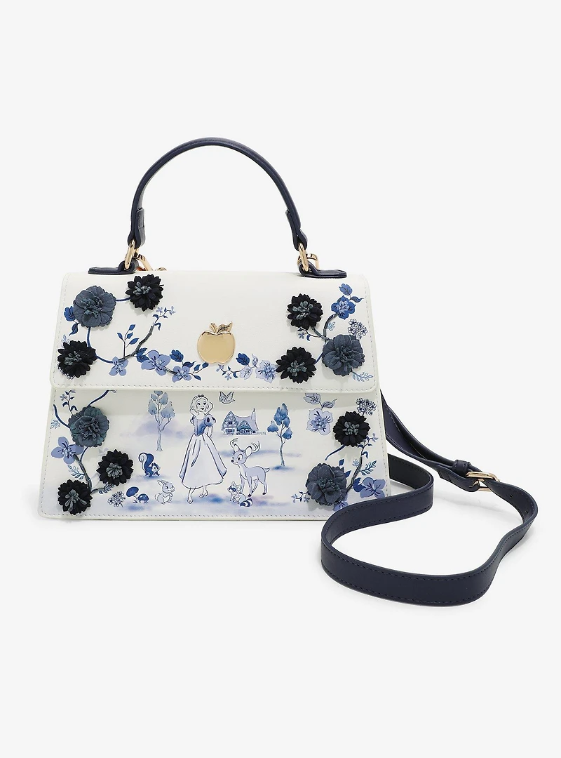Disney Snow White and the Seven Dwarfs Tonal Floral Handbag - BoxLunch Exclusive