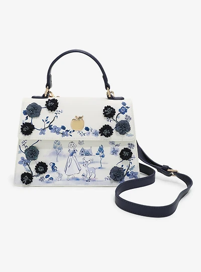 Disney Snow White and the Seven Dwarfs Tonal Floral Handbag - BoxLunch Exclusive