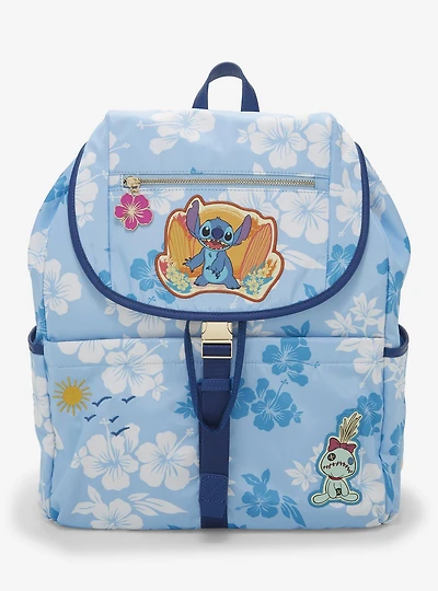 Disney Lilo & Stitch Hibiscus Blue Backpack — BoxLunch Exclusive