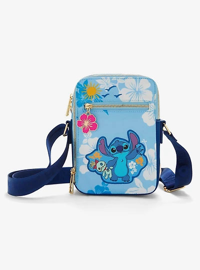 Disney Lilo & Stitch Hibiscus Blue Crossbody Bag — BoxLunch Exclusive