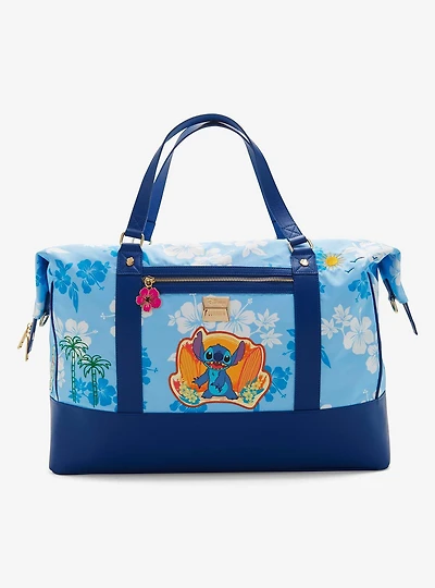 Disney Lilo & Stitch Hibiscus Blue Duffle Bag — BoxLunch Exclusive