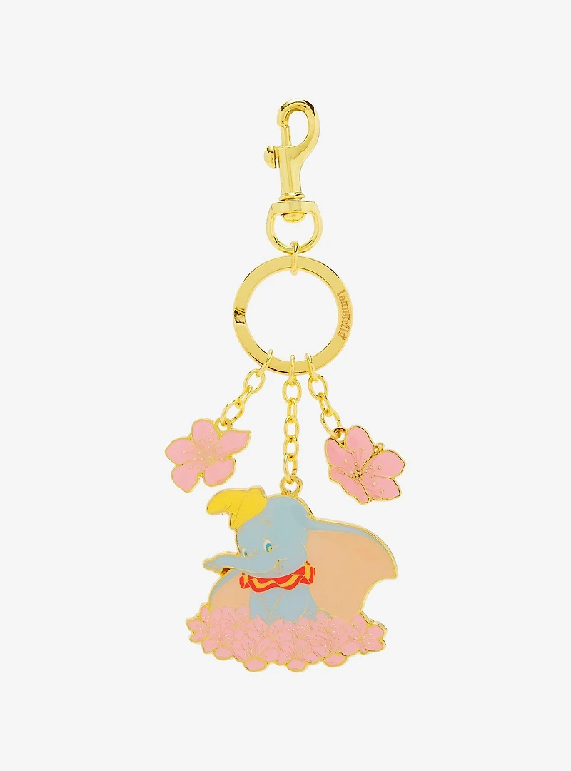 Loungefly Disney Dumbo Cherry Blossom Multi-Charm Keychain