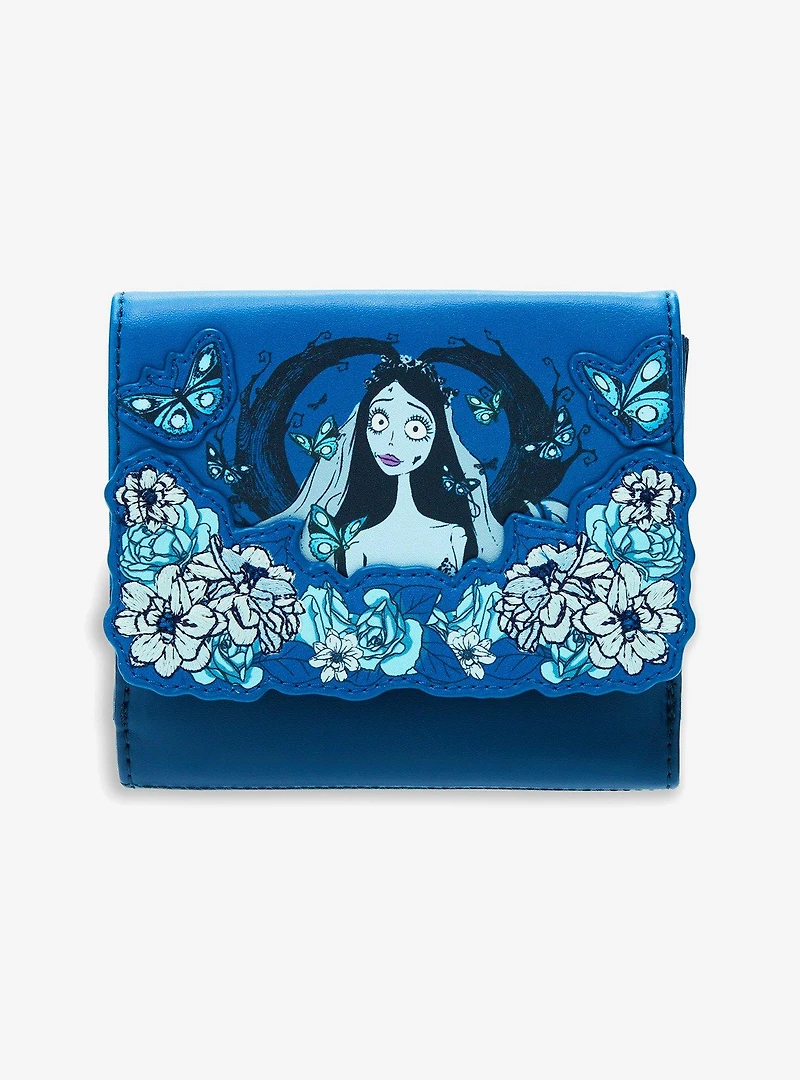 Loungefly The Corpse Bride Floral Flap Wallet — BoxLunch Exclusive