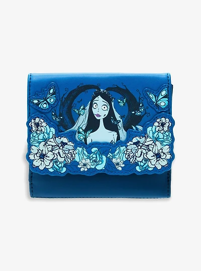 Loungefly The Corpse Bride Floral Flap Wallet — BoxLunch Exclusive