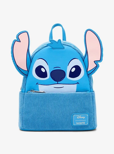 Loungefly Disney Lilo & Stitch Figural Stitch Corduroy Mini Backpack — BoxLunch Exclusive