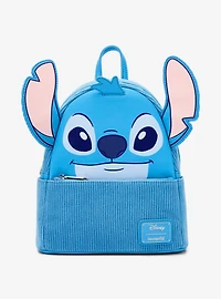 Loungefly Disney Lilo & Stitch Figural Stitch Corduroy Mini Backpack — BoxLunch Exclusive