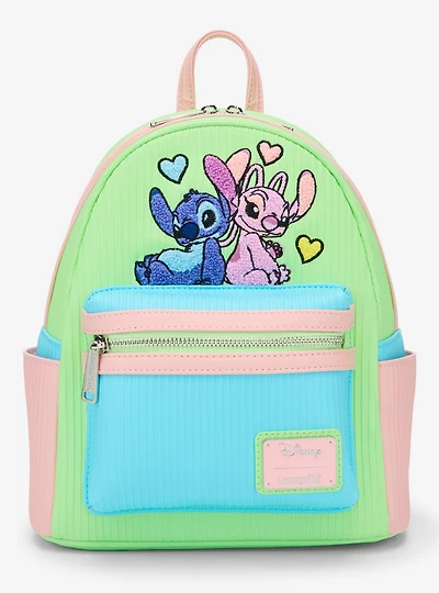 Loungefly Disney Lilo & Stitch Angel & Stitch Pastel Mini Backpack — BoxLunch Exclusive