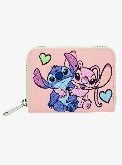 Loungefly Disney Lilo & Stitch Angel & Stitch Pastel Color Block Wallet - BoxLunch Exclusive