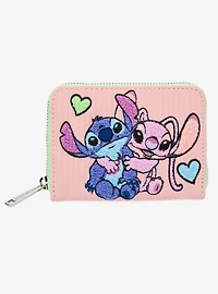 Loungefly Disney Lilo & Stitch Angel & Stitch Pastel Color Block Wallet - BoxLunch Exclusive