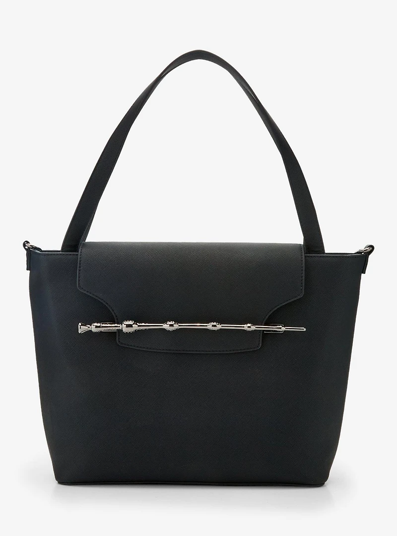 Loungefly Harry Potter Elder Wand Black Tote Bag - BoxLunch Exclusive