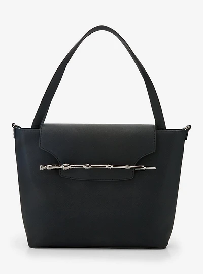 Loungefly Harry Potter Elder Wand Black Tote Bag - BoxLunch Exclusive
