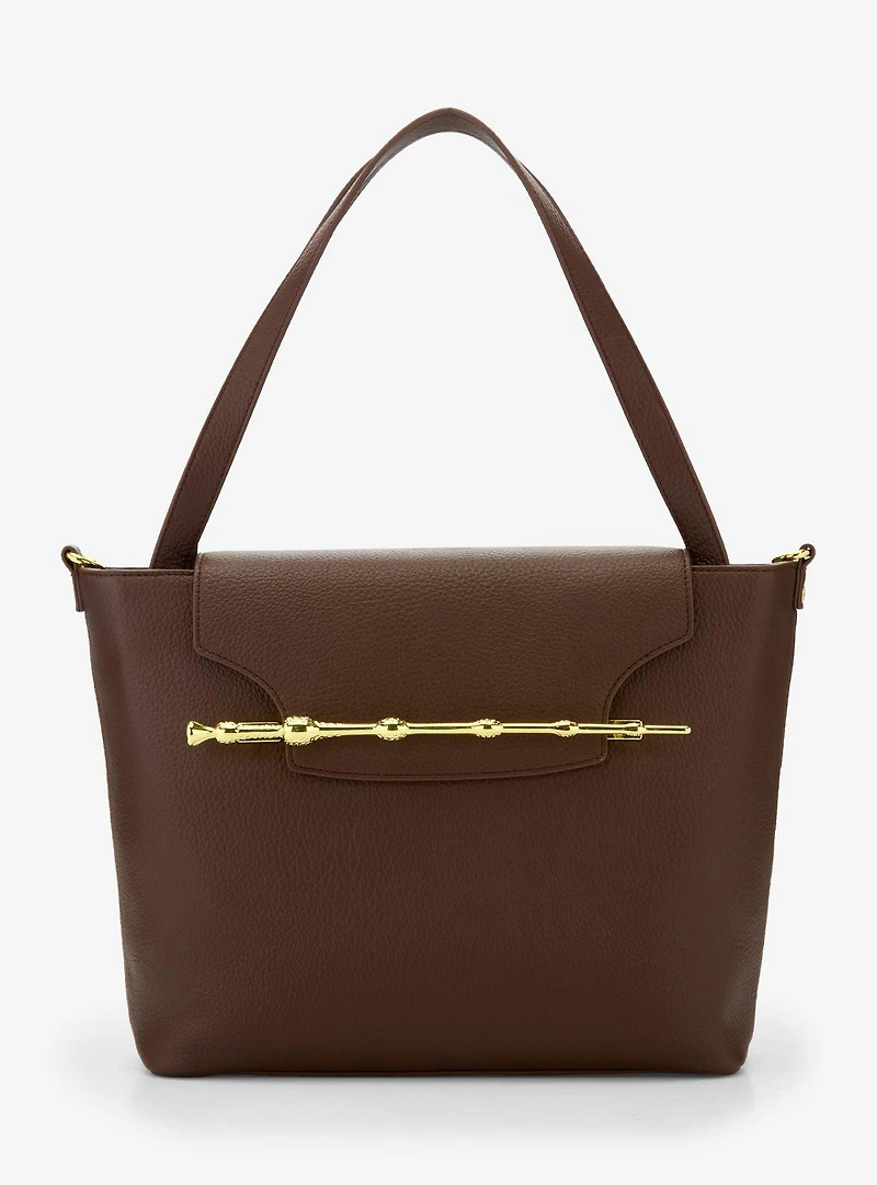 Loungefly Harry Potter Elder Wand Brown Tote Bag - BoxLunch Exclusive