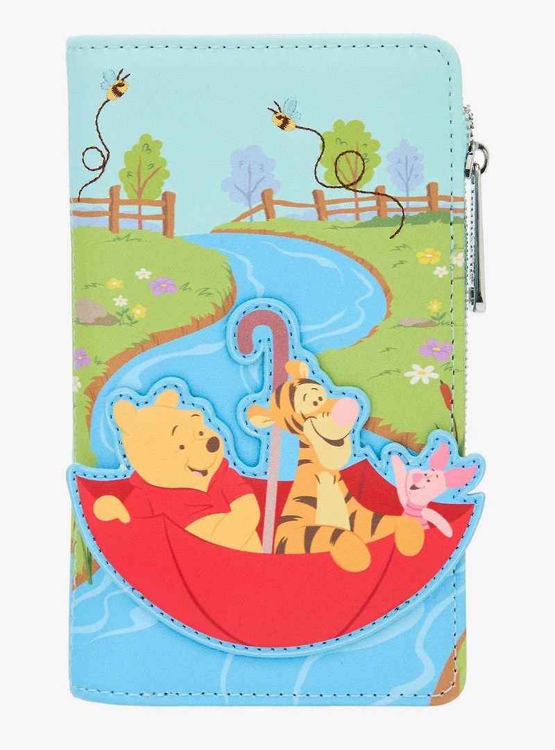Loungefly Disney Winnie the Pooh Umbrella Scene Snap Wallet - BoxLunch Exclusive
