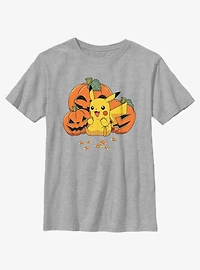 Pokemon Pumpkin N Candycorn Youth Girls T-Shirt
