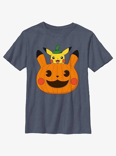 Pokemon Pumpkin Pikachu Youth Girls T-Shirt