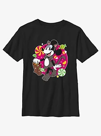 Disney Minnie Mouse Cat Candies Youth Girls T-Shirt