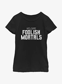 Disney The Haunted Mansion Foolish Mortals Youth T-Shirt