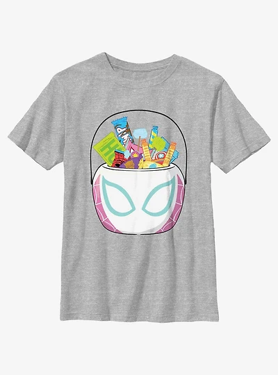 Marvel Spider-Gwen Ghost Spider Halloween Basket Youth Girls T-Shirt