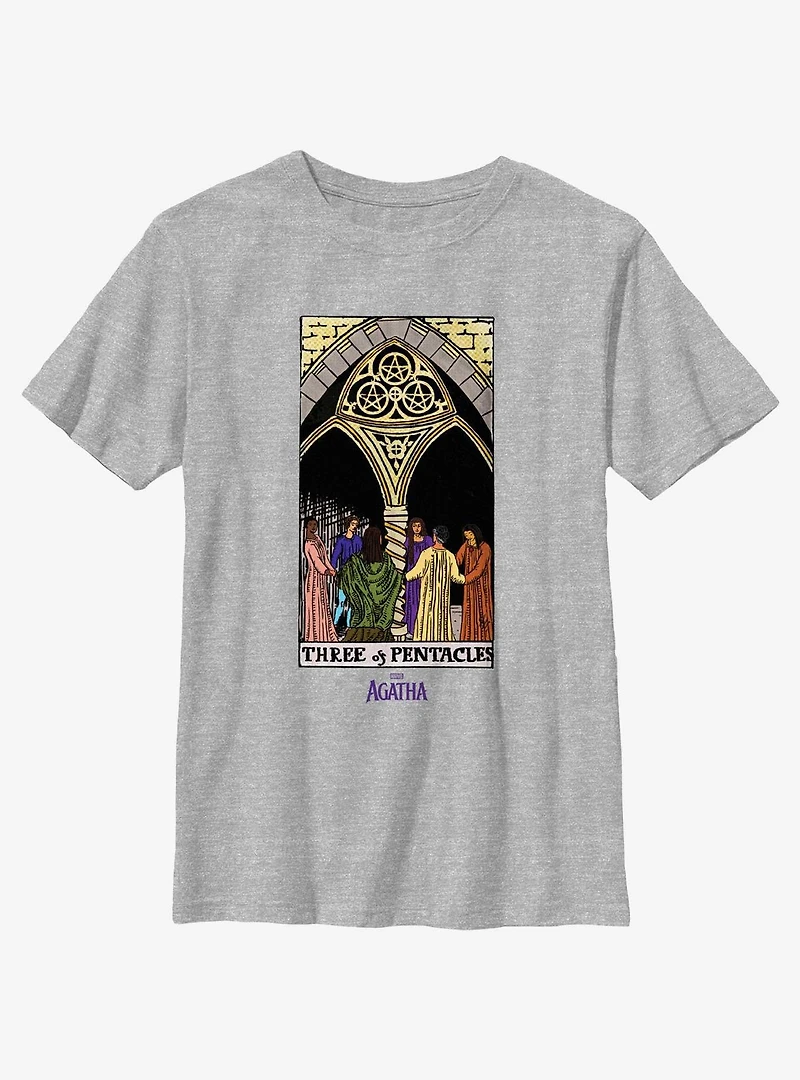 Marvel Agatha Three Of Pentacles Youth T-Shirt