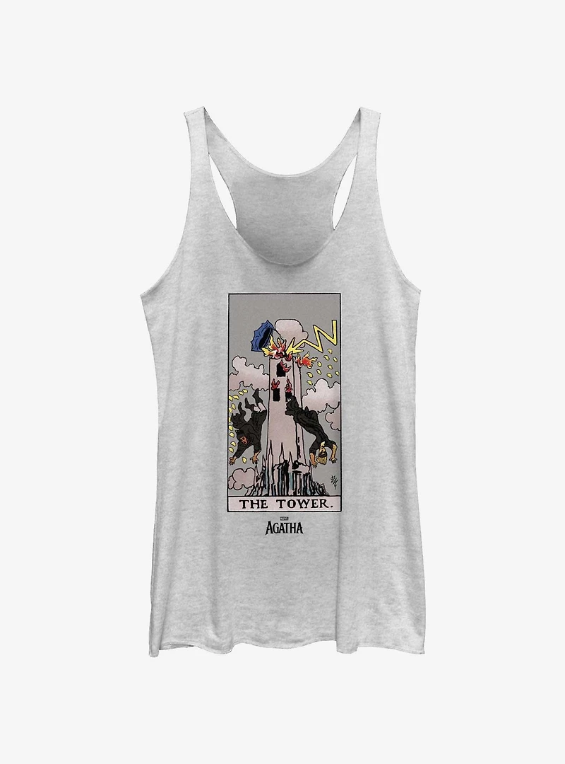 Marvel Agatha The Tower Tarot Card Womens Tank