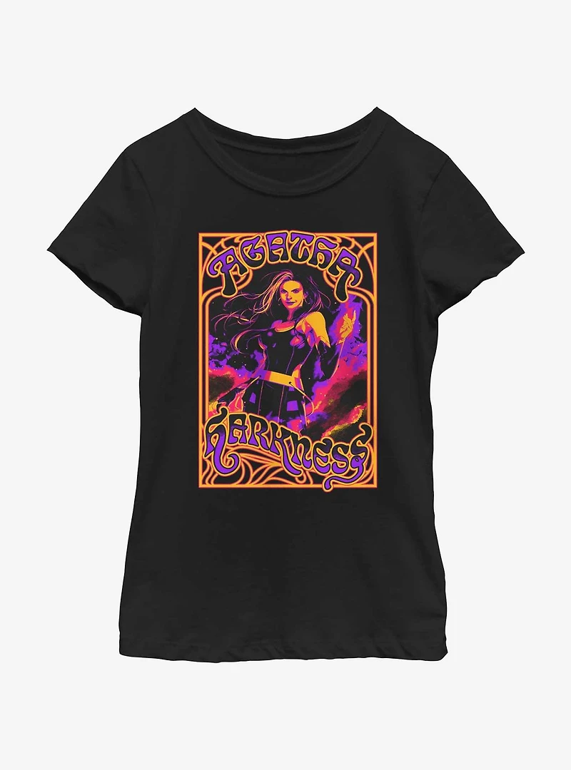 Marvel Agatha Pose Neon Youth Girls T-Shirt