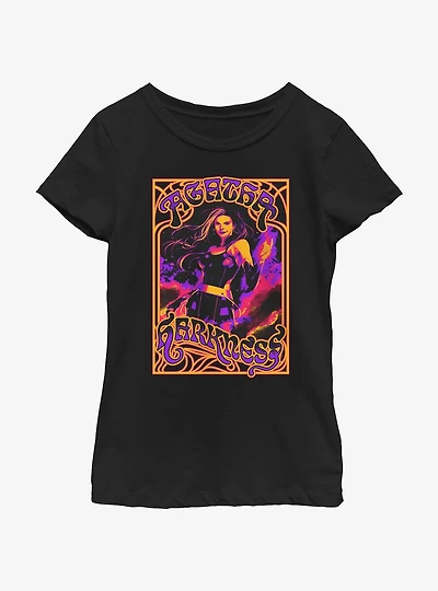 Marvel Agatha Pose Neon Youth Girls T-Shirt