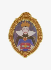 Loungefly Disney Snow White and the Seven Dwarfs Evil Queen Lenticular Portrait Enamel Pin