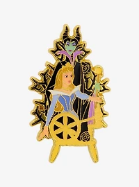 Loungefly Disney Sleeping Beauty Aurora & Maleficent Glow-in-the-Dark Enamel Pin