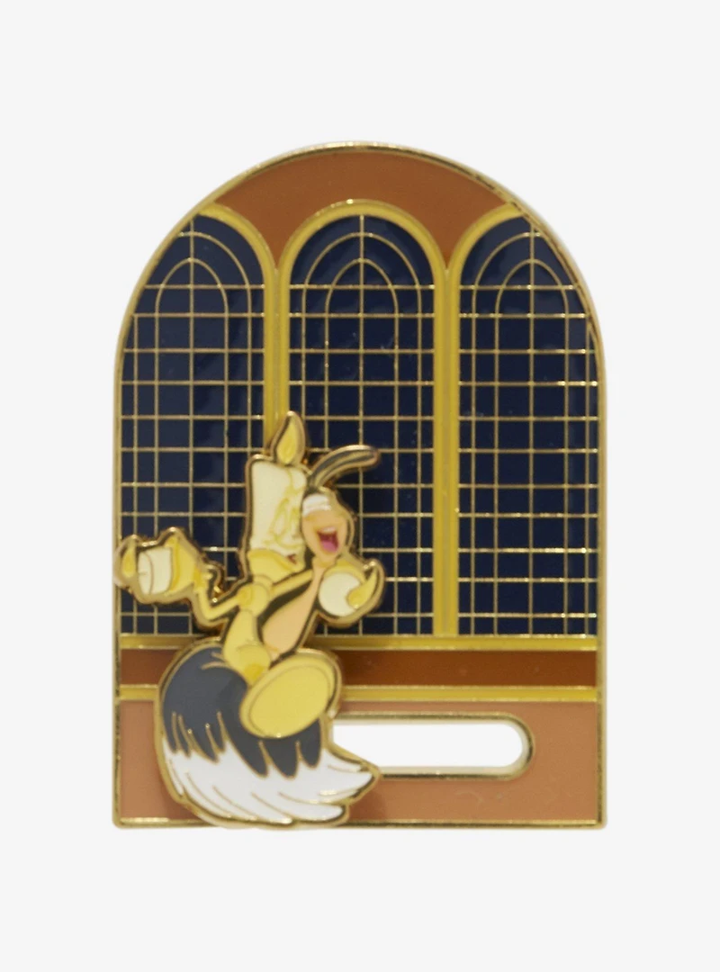 Loungefly Disney Beauty and The Beast Lumiere & Babette Dancing Moving Enamel Pin