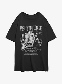 Beetlejuice Bio-Exorcist Womens Oversized T-Shirt