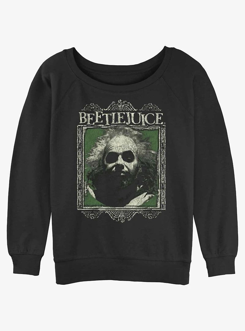 Beetlejuice Framed Womens Slouchy Sweatshirt
