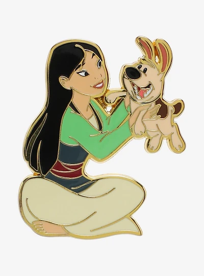 Disney Mulan with Little Brother Enamel Pin
