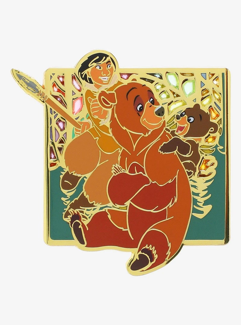 Disney Brother Bear Northern Lights Stained Glass Enamel Pin