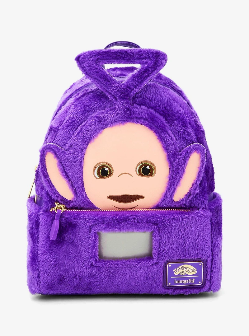 Loungefly Teletubbies Tinky Winky Figural Plush Light-Up Mini Backpack