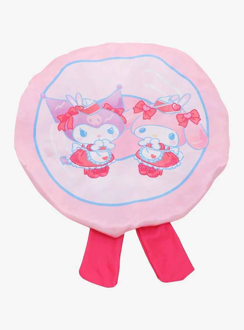 Sanrio My Melody and Kuromi Diner Reversible Satin Bonnet - BoxLunch Exclusive