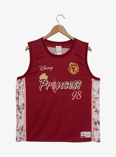 Disney Mulan Embroidered Women's Plus Cropped Basketball Jersey — BoxLunch Exclusive